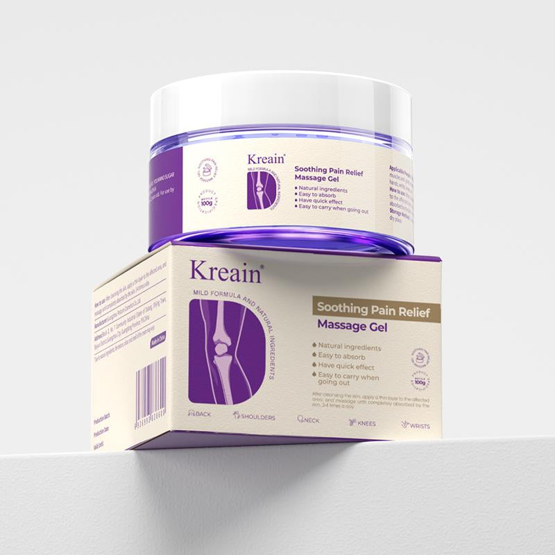 Kreain Rapid Relief Muscle Therapy Gel – Soothes Knees, Lumbar, Neck, Hands, and Feet; Contains Boswellia, Glucosamine, and Collagen