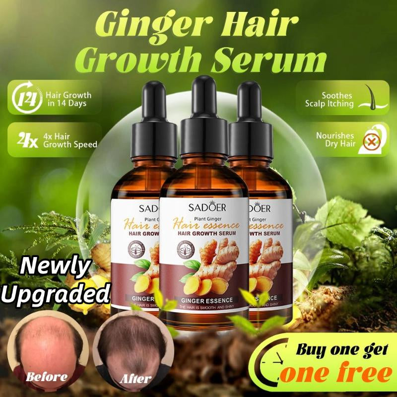 Ginger Essence & Scalp Stimulator & Rosemary & Batana Oil -Blendedwith Jojoba & Argan Oil-100% Organicessential Oil Forhair Haircare Dailyrepairing Restore Moisture Vitamins & Hair Growth Essence